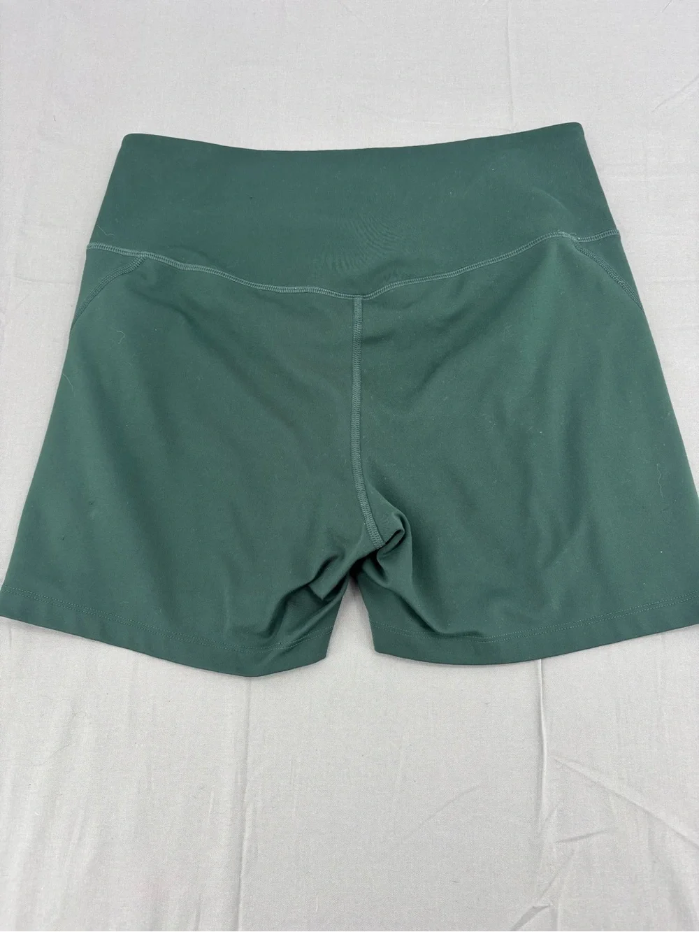 girlfriend collective Olive Green High-Rise Bike Shorts